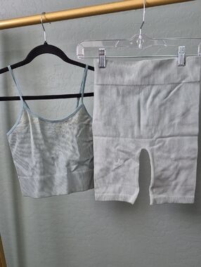 Bozzolo Ribbed Two-Piece Set in Sage Green